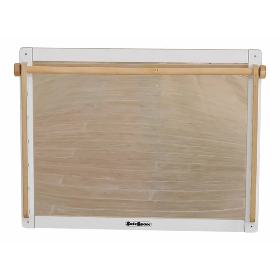 SafeSpace - Wall Mirror with Adjustable Barre - White - Modern Teaching Aids NZ