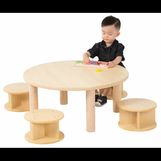 SafeSpace - Round Table - 80x35 - Modern Teaching Aids NZ