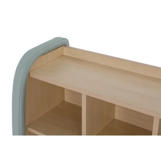 SafeSpace - 6 Compartment Shelf - Sage - Modern Teaching Aids NZ