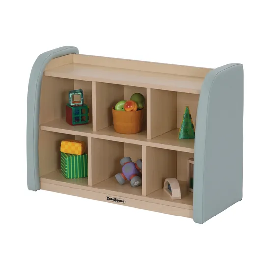 SafeSpace - 6 Compartment Shelf - Sage - Modern Teaching Aids NZ