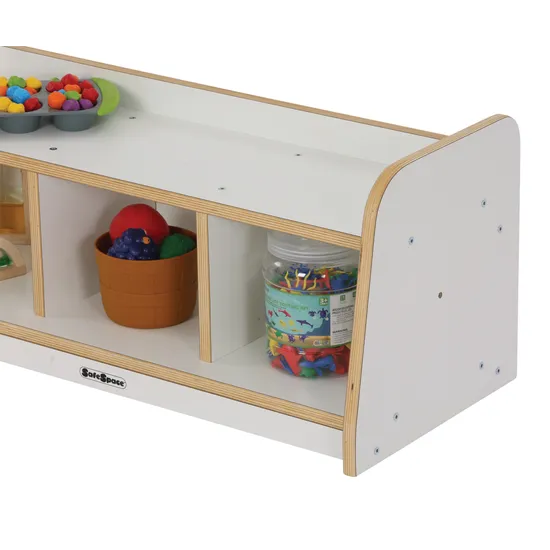 SafeSpace - Low Shelf - White - Modern Teaching Aids NZ