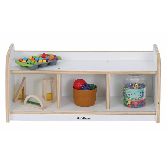 SafeSpace - Low Shelf - White - Modern Teaching Aids NZ