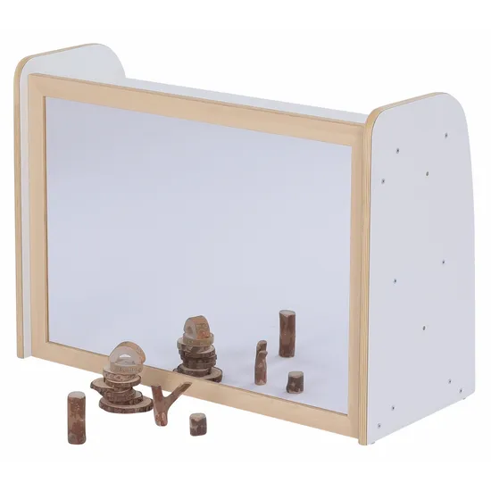 SafeSpace - Storage Shelf & Mirror - White - Modern Teaching Aids NZ