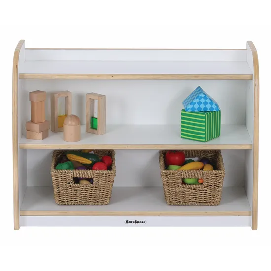 SafeSpace - Storage Shelf & Mirror - White - Modern Teaching Aids NZ