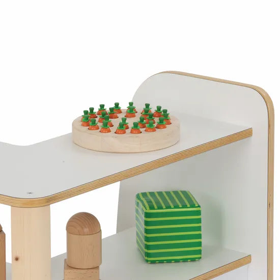 SafeSpace - Corner Shelf - White - Modern Teaching Aids NZ