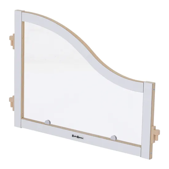 SafeSpace - Curved Divider - White - Modern Teaching Aids NZ
