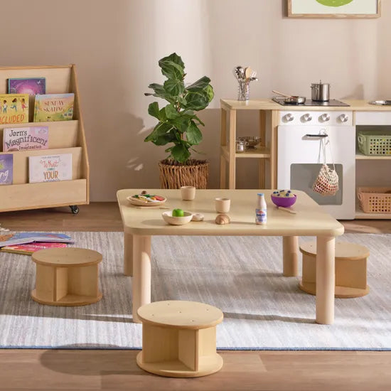 SafeSpace - Round Stool - 28x16.5cm - Modern Teaching Aids NZ