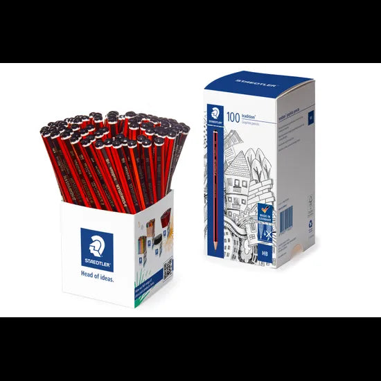 Staedtler Tradition HB Graphite Pencils - Pack of 100 - Modern Teaching Aids NZ