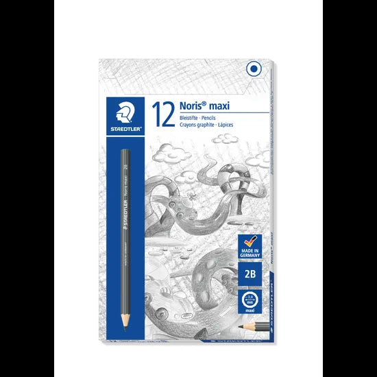 Staedtler Maxi Learner Pencils 2B - Pack of 12 - Modern Teaching Aids NZ