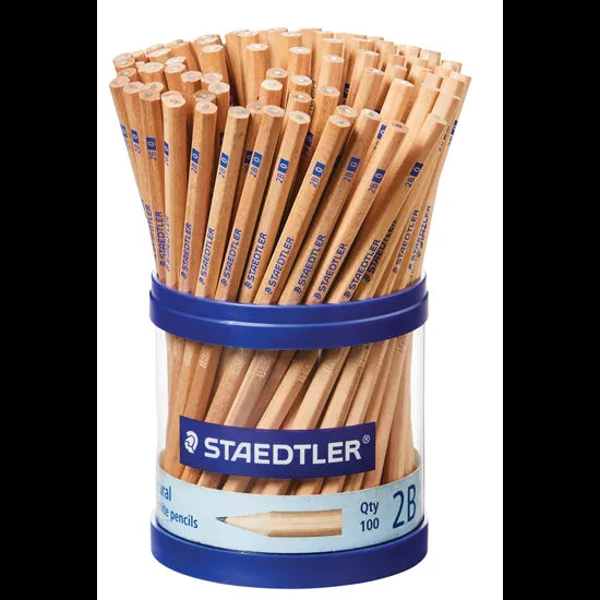 Staedtler Natural Pencils 2B Pk 100 - Modern Teaching Aids NZ