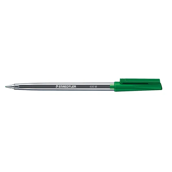 Staedtler 430 Stick Pen Medium Grn Pk 10 - Modern Teaching Aids NZ