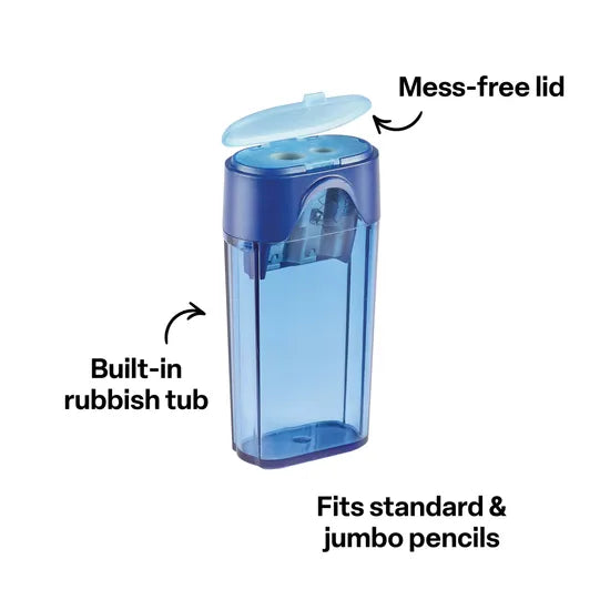 Staedtler Slim Double Hole Tub Sharpener - Modern Teaching Aids NZ