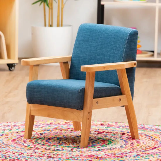 Stockholm Spaces - Children's Armchair - Blue - 31 cm Seat Height - Modern Teaching Aids NZ