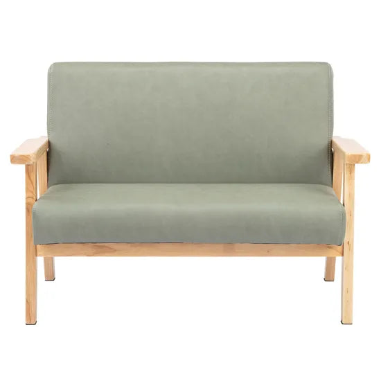 Stockholm Spaces - Children's Sofa - Green Faux Leather - 31 cm Seat Height - Modern Teaching Aids NZ