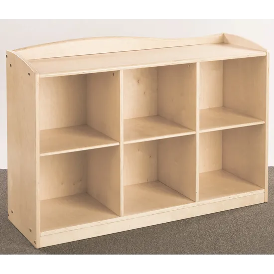 Stockholm Spaces Closed-Back 6-Compartment Shelf - Modern Teaching Aids NZ
