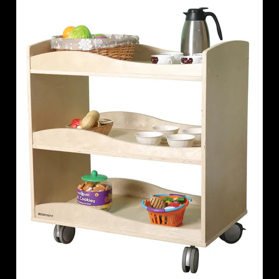 Stockholm Multi Purpose Trolley Birch Plywood - Modern Teaching Aids NZ
