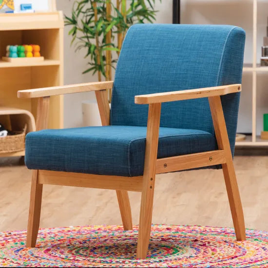 Stockholm Spaces - Adult Armchair - Blue - Modern Teaching Aids NZ