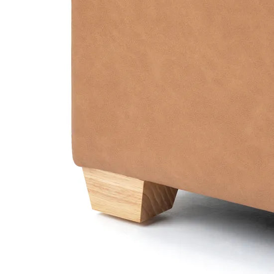 Stockholm Spaces - Childrens Modular Sofa - Straight - Tan Faux Leather - Modern Teaching Aids NZ