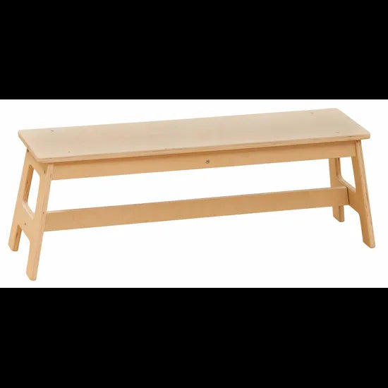 Stockholm Spaces - Long Wooden Stool - Modern Teaching Aids NZ