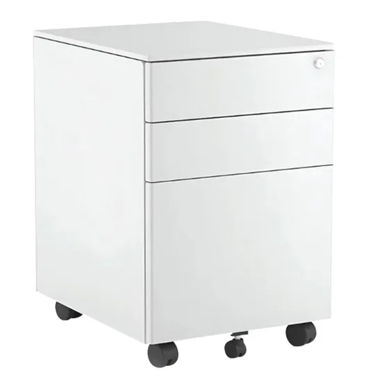 Ergerite Mobile Filing Pedestal - White