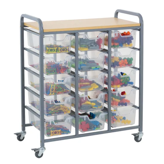 Ergerite - Triple Storage Unit & Tubs - Modern Teaching Aids NZ