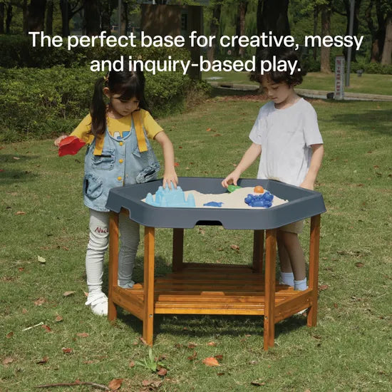 MTA Spaces - Hex Tray - Charcoal - Modern Teaching Aids NZ