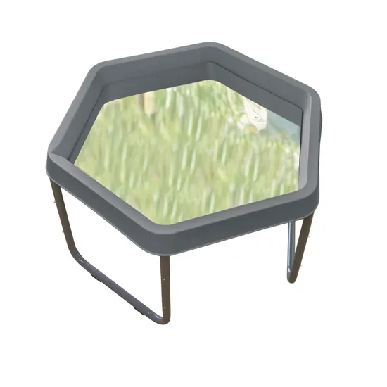 MTA Spaces - Hex Tray Stand & Mats - Charcoal - Modern Teaching Aids NZ