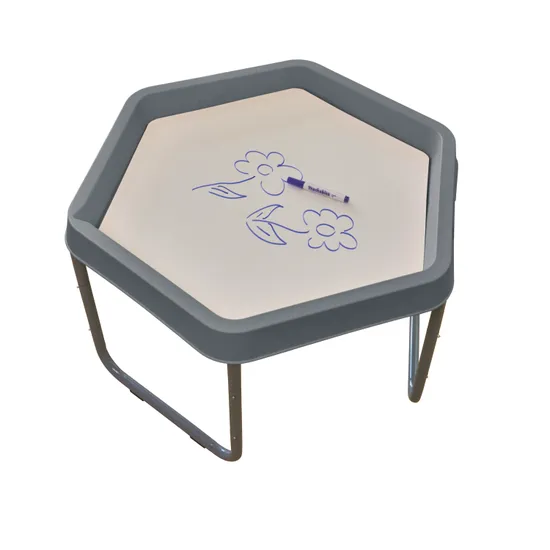 MTA Spaces - Hex Tray Stand & Mats - Charcoal - Modern Teaching Aids NZ