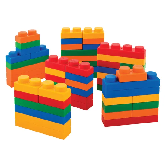 Small Soft Blocks Construction Set - 60 pieces - Modern Teaching Aids NZ