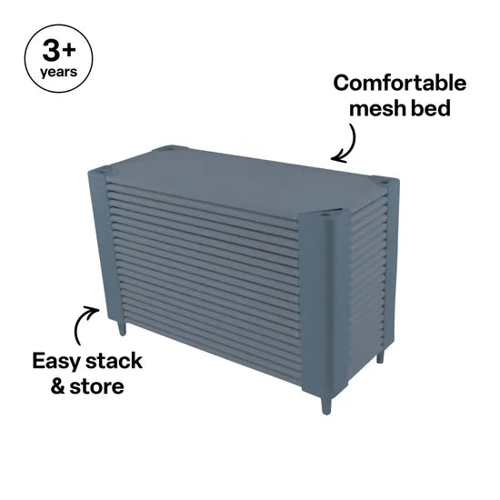 MTA Spaces - Slimline Stacking Bed - Grey - 133 x 59 cm - Modern Teaching Aids NZ