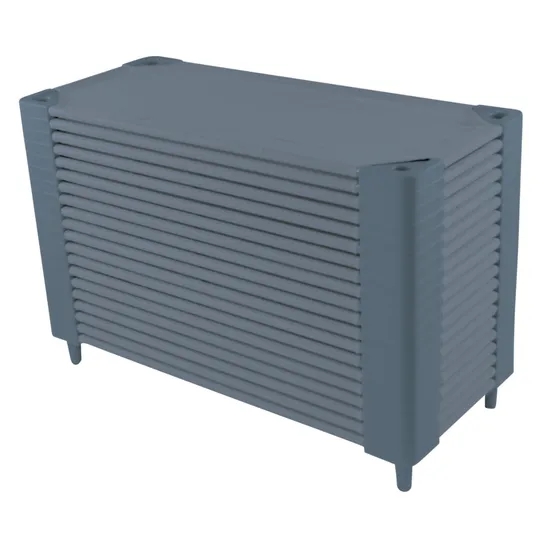 MTA Spaces - Compact Slimline Stacking Bed - Grey - 101.5 x 58.5 cm - Modern Teaching Aids NZ