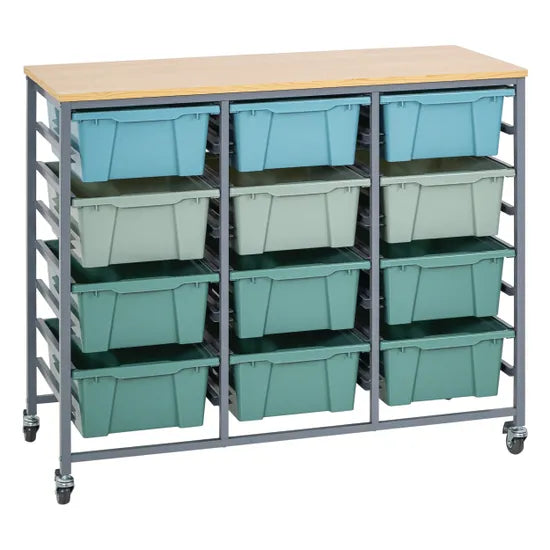 Triple Tote Tray Trolley Kit (Clrs of Aus 2) - Modern Teaching Aids NZ