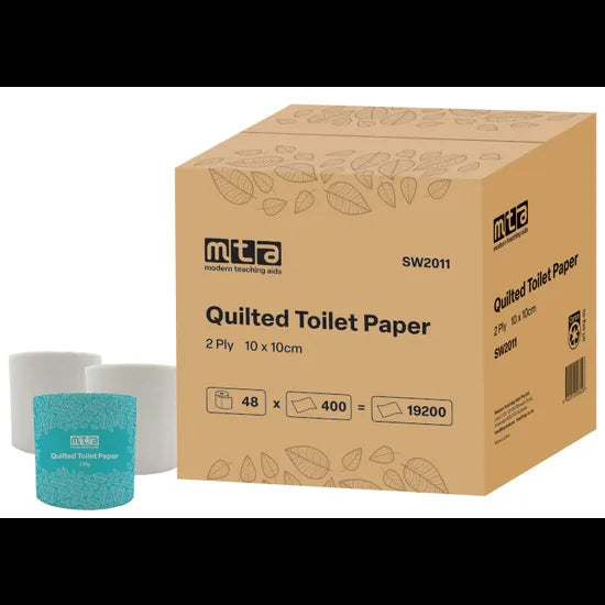 Toilet Paper 2Ply 48 Rolls 400 Sheets per Roll - Modern Teaching Aids NZ