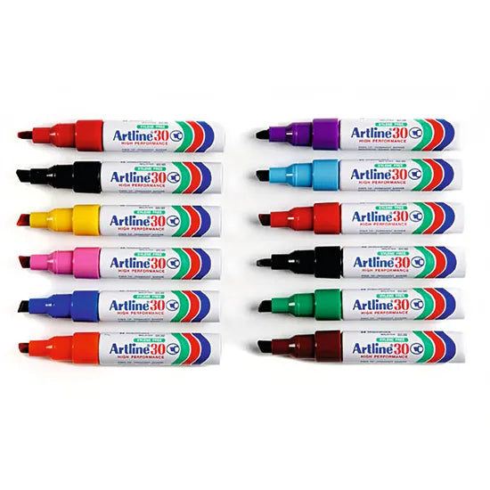 Artline 30 Permanent Markers - Pack of 12 - Modern Teaching Aids NZ