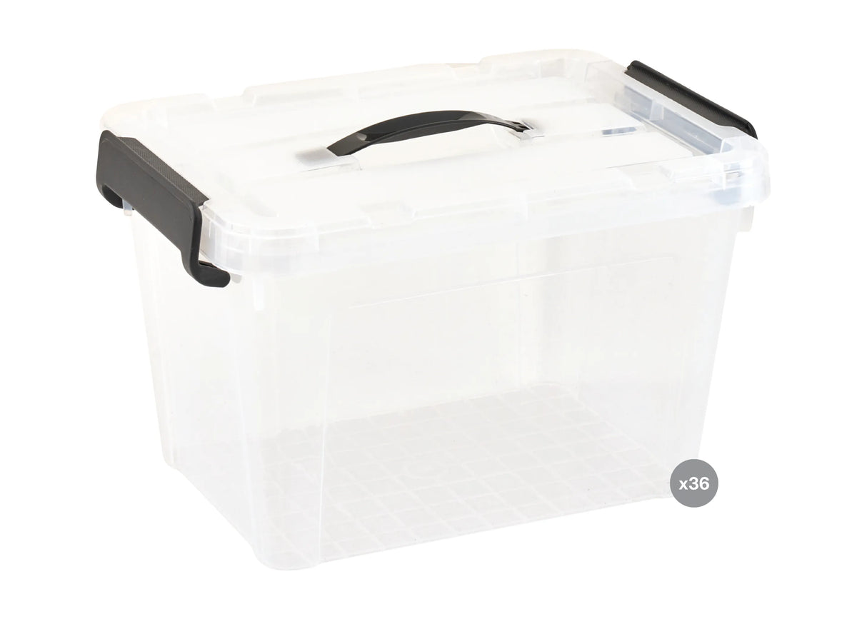 Plastic Storage Tub 16 L Pack of 36