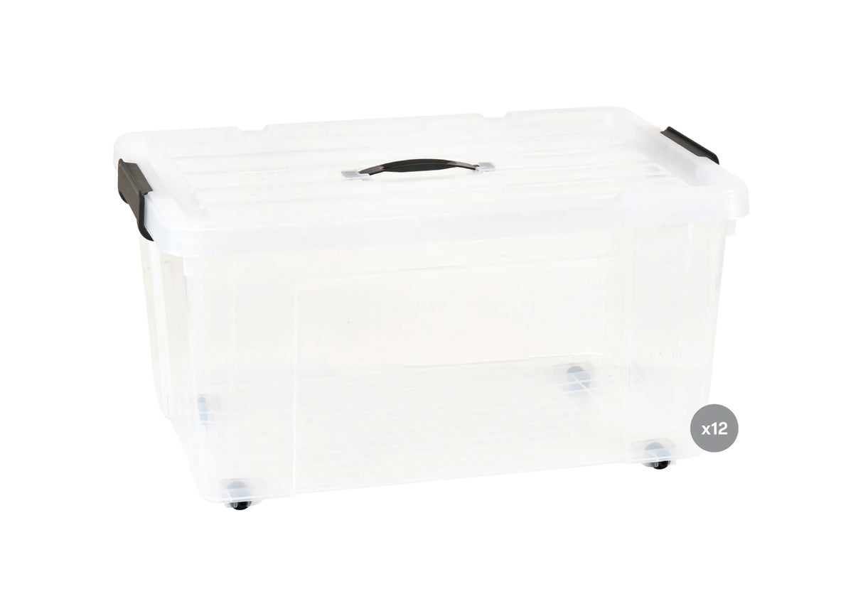 Plastic Storage Tub 70 L Pack of 12