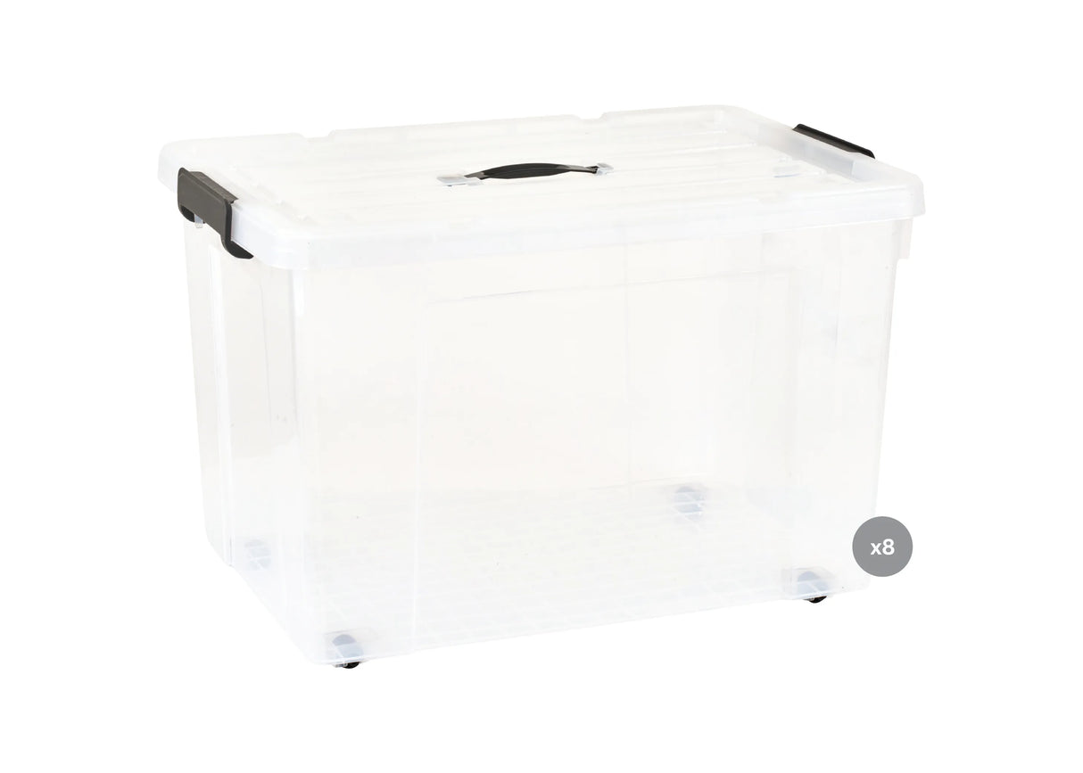Plastic Storage Tub 90 L Pack of 8