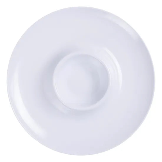 White Melamine Dip Serving Platter - Modern Teaching Aids NZ