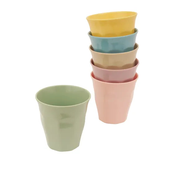 Pastel Melamine Tumblers - Pack of 6 - Modern Teaching Aids NZ