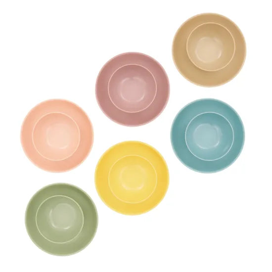 Pastel Melamine Bowls - Pack of 6 - Modern Teaching Aids NZ