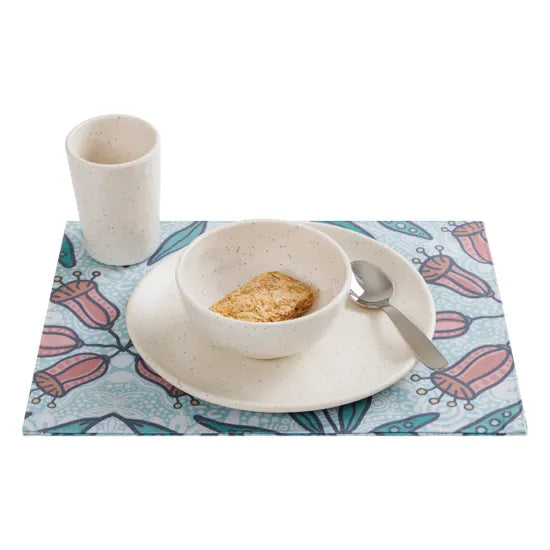 Natural White Speckle Plates - Pack of 12 - Modern Teaching Aids NZ