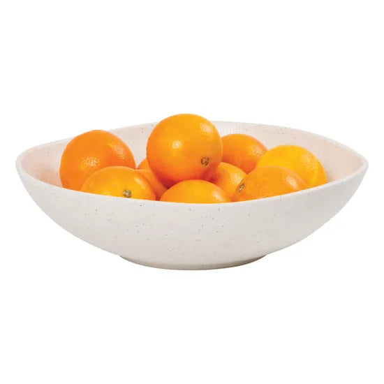 Natural White Speckle Serving Bowls - Set of 2 - Modern Teaching Aids NZ