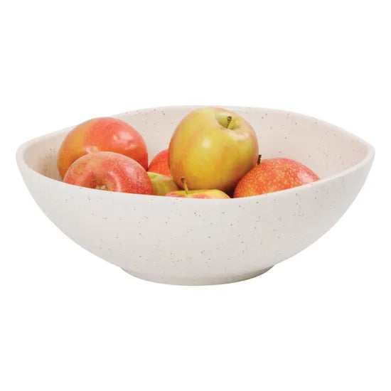 Natural White Speckle Serving Bowls - Set of 2 - Modern Teaching Aids NZ