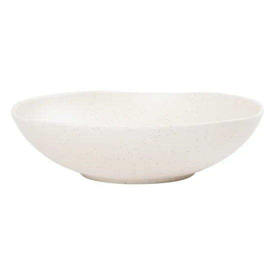 Natural White Speckle Serving Bowls - Set of 2 - Modern Teaching Aids NZ