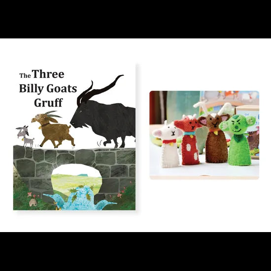 Three Billy Goats Gruff Book & Finger Puppets - Modern Teaching Aids NZ