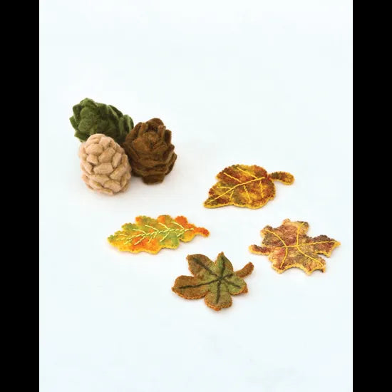 Felt Autumn Leaves & Pinecones - Modern Teaching Aids NZ