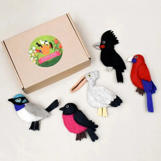 Australian Colourful Birds Finger Puppets - Modern Teaching Aids NZ