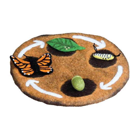 Felt Lifecycle of Monarch Butterfly