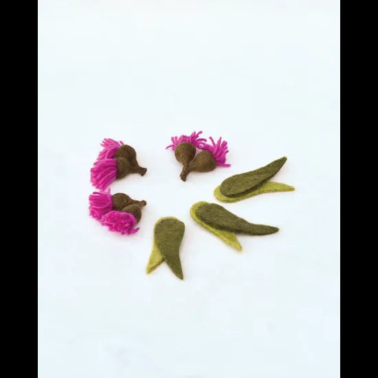 Felt Gum Blossoms & Leaves Set of 6 - Modern Teaching Aids NZ