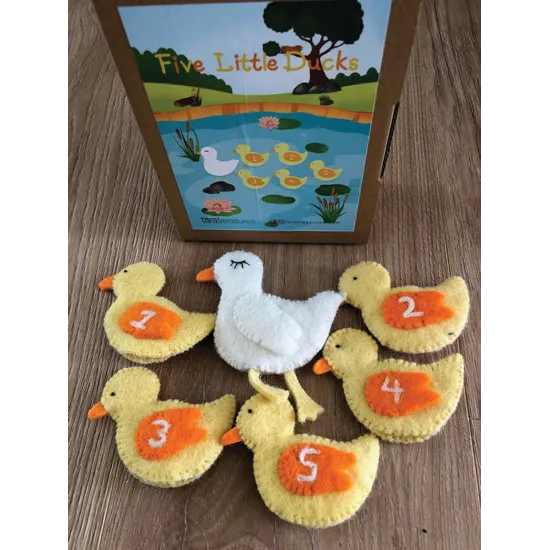 Five Little Ducks Finger Puppet Set - Modern Teaching Aids NZ